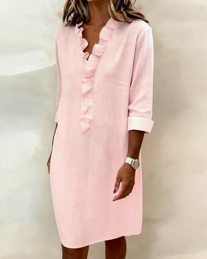 Alessia | Flared Dress with Ruffles