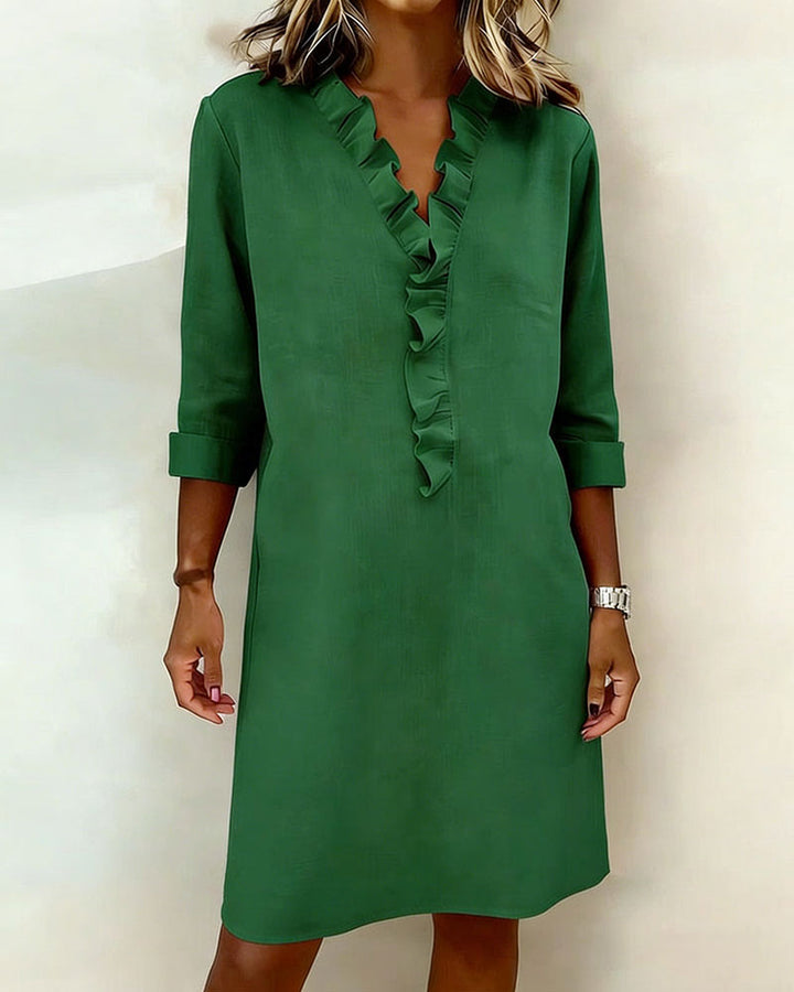 Alessia | Flared Dress with Ruffles