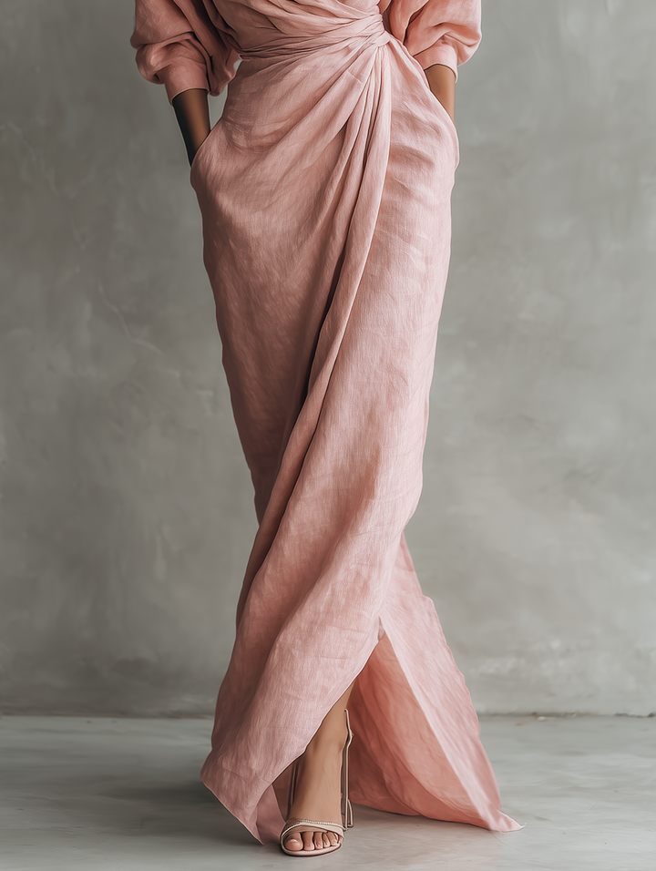Isabella | Draped Maxi Wrap Dress
