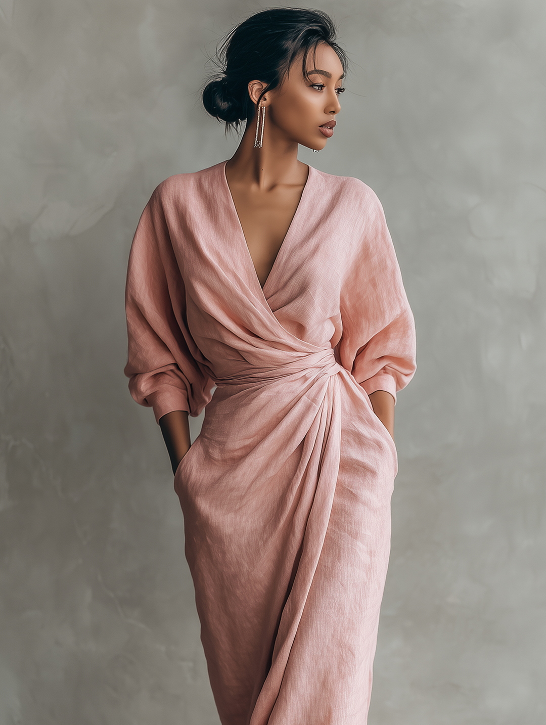 Isabella | Draped Maxi Wrap Dress