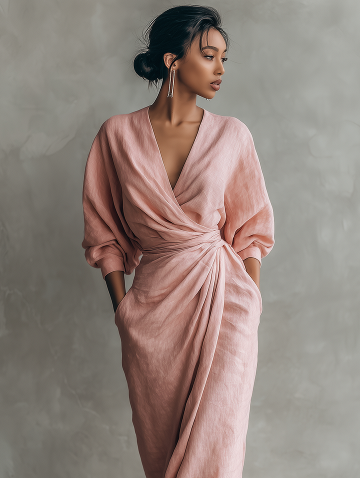 Isabella | Draped Maxi Wrap Dress