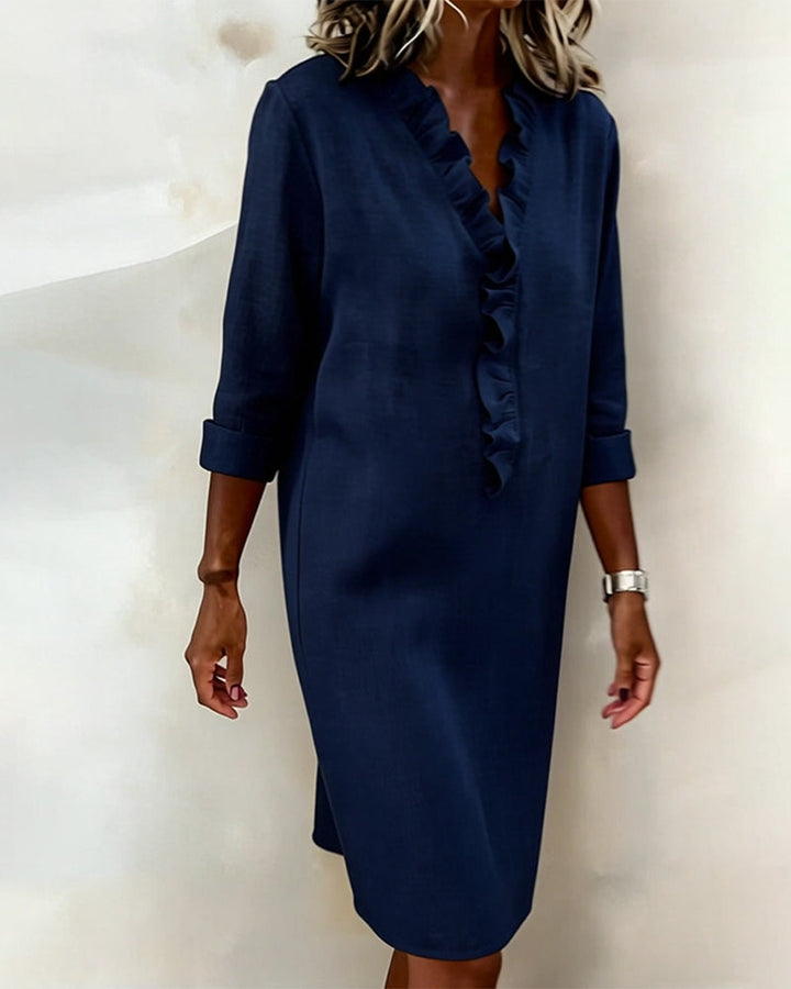 Alessia | Flared Dress with Ruffles