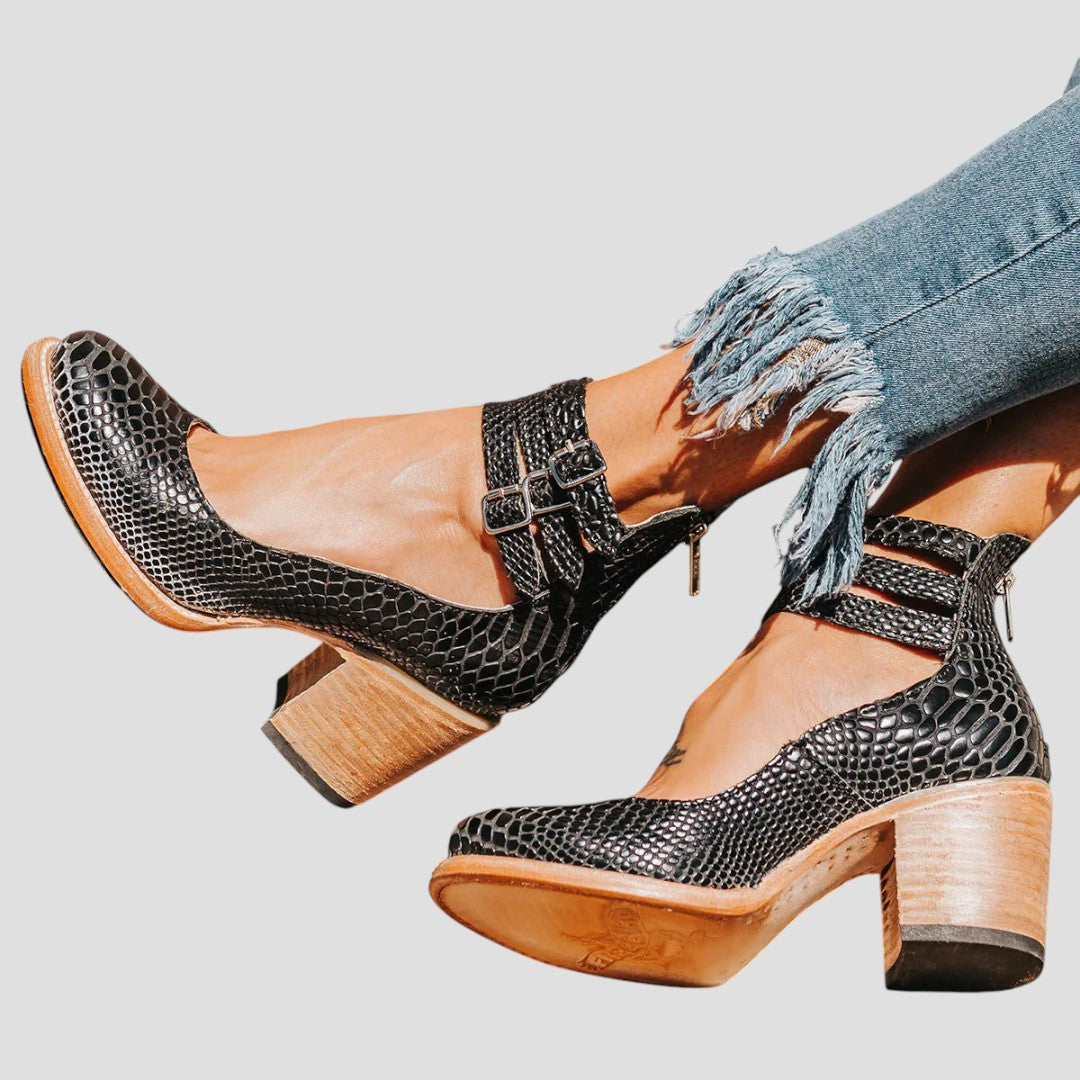 HARLOW | TRIPLE STRAP HEELS