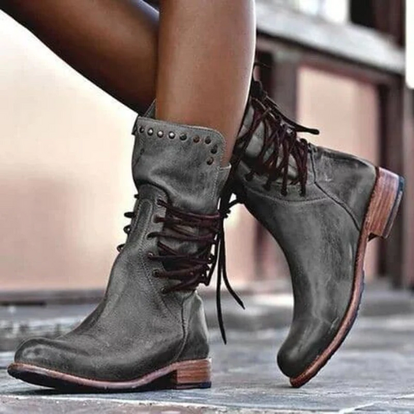 Ciss™ | Vintage Lace-Up Boots