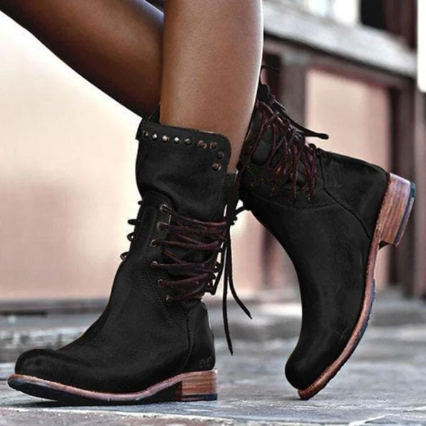 Ciss™ | Vintage Lace-Up Boots