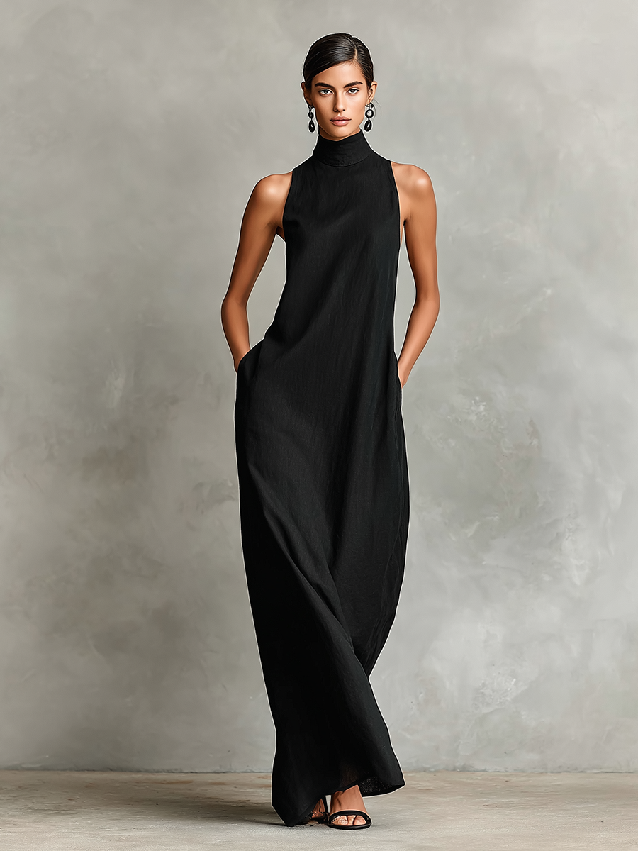 Chiara | High Neck Maxi Dress