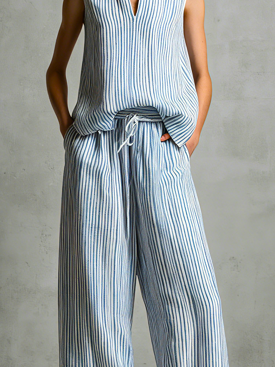 Livia | Complete Striped Palazzo Set