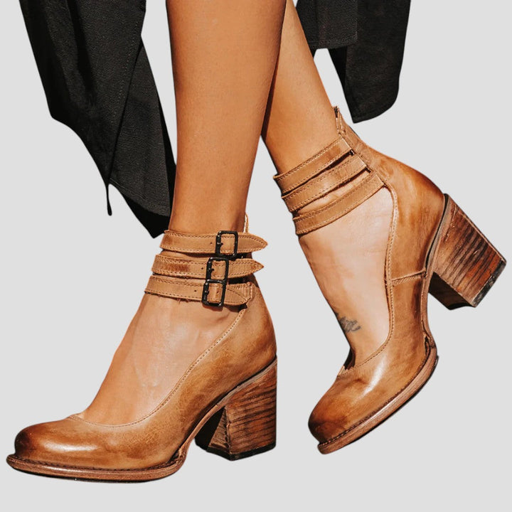 HARLOW | TRIPLE STRAP HEELS