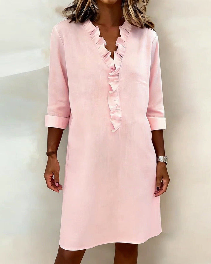 Alessia | Flared Dress with Ruffles