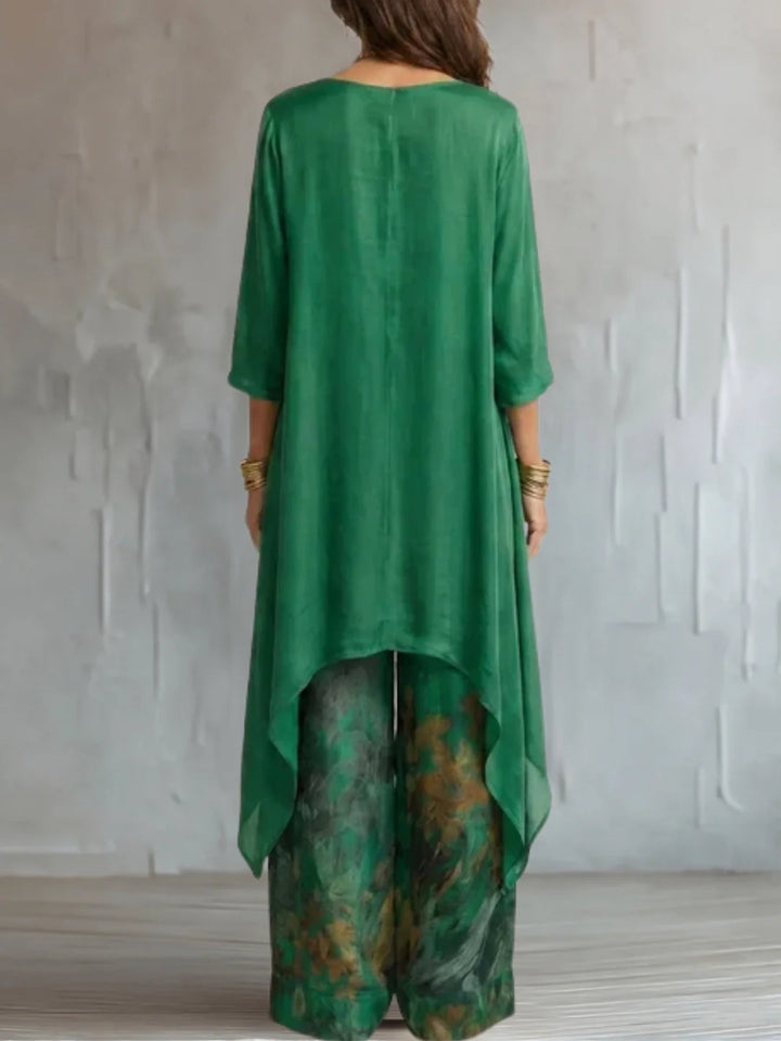 Ginevra | Asymmetrical Floral Fluid Set