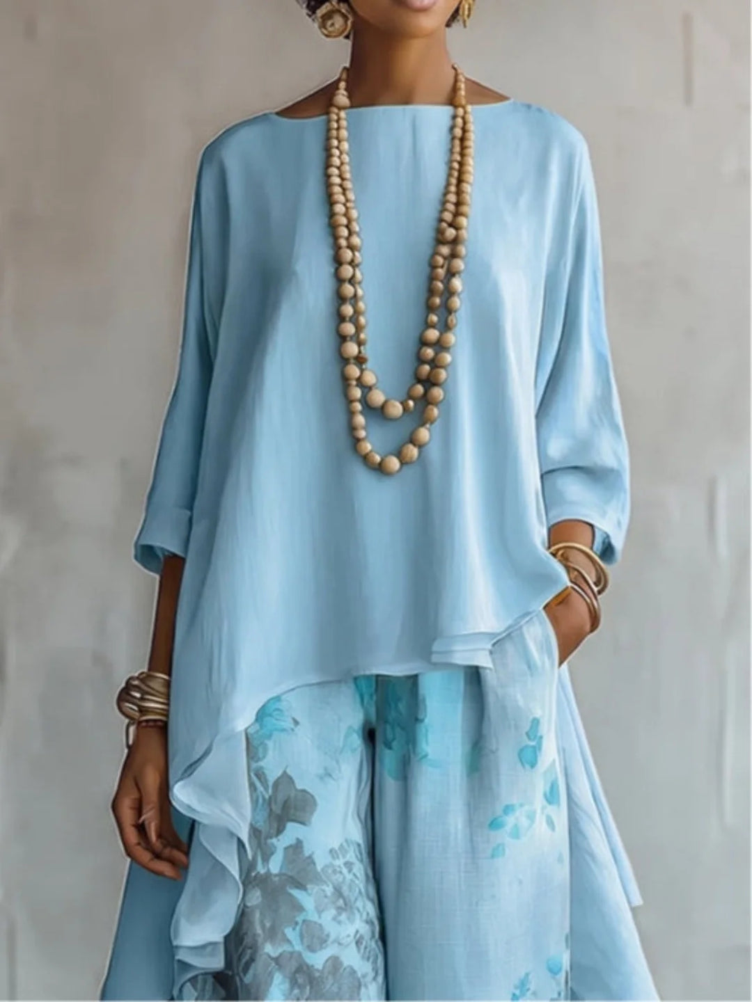 Ginevra | Asymmetrical Floral Fluid Set