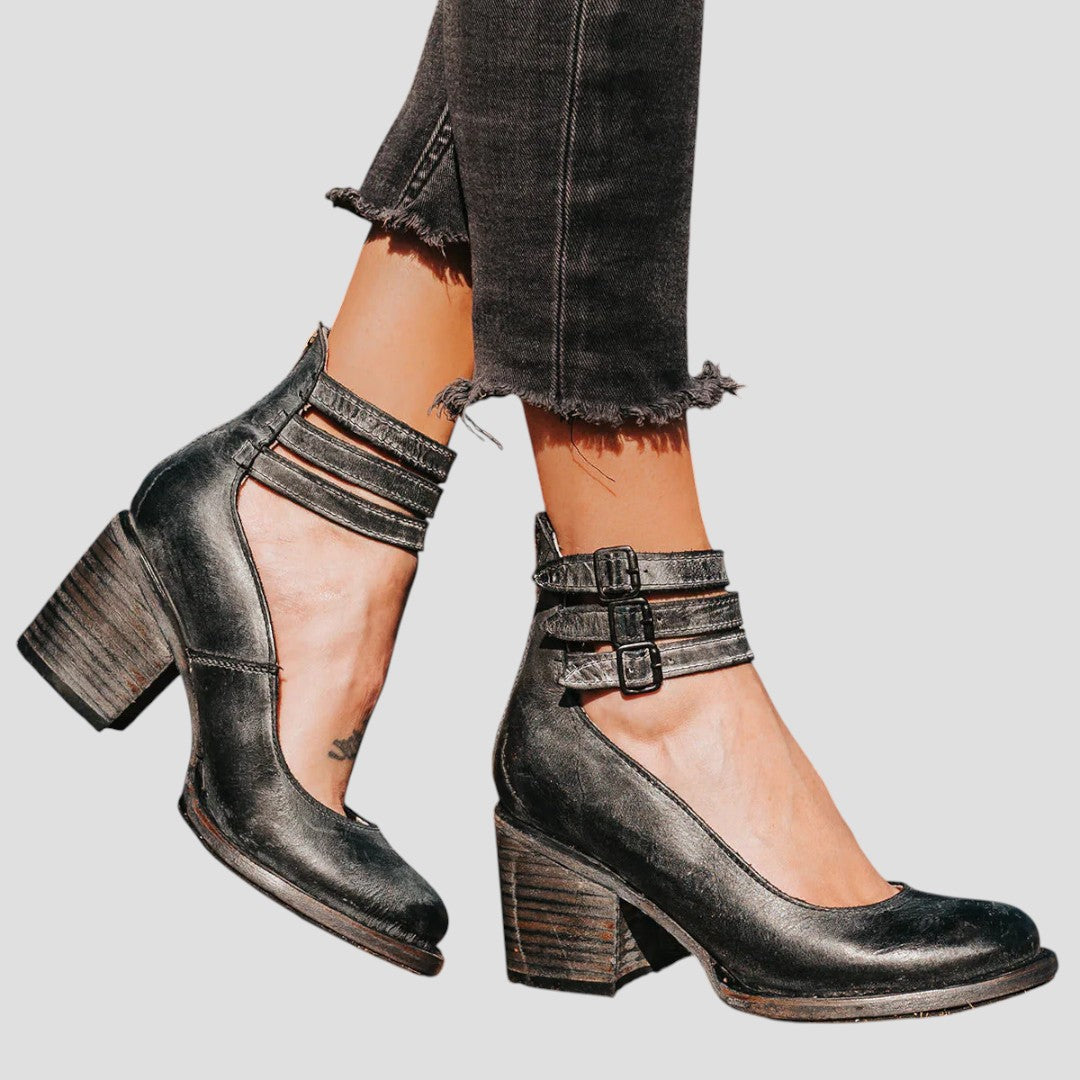 HARLOW | TRIPLE STRAP HEELS