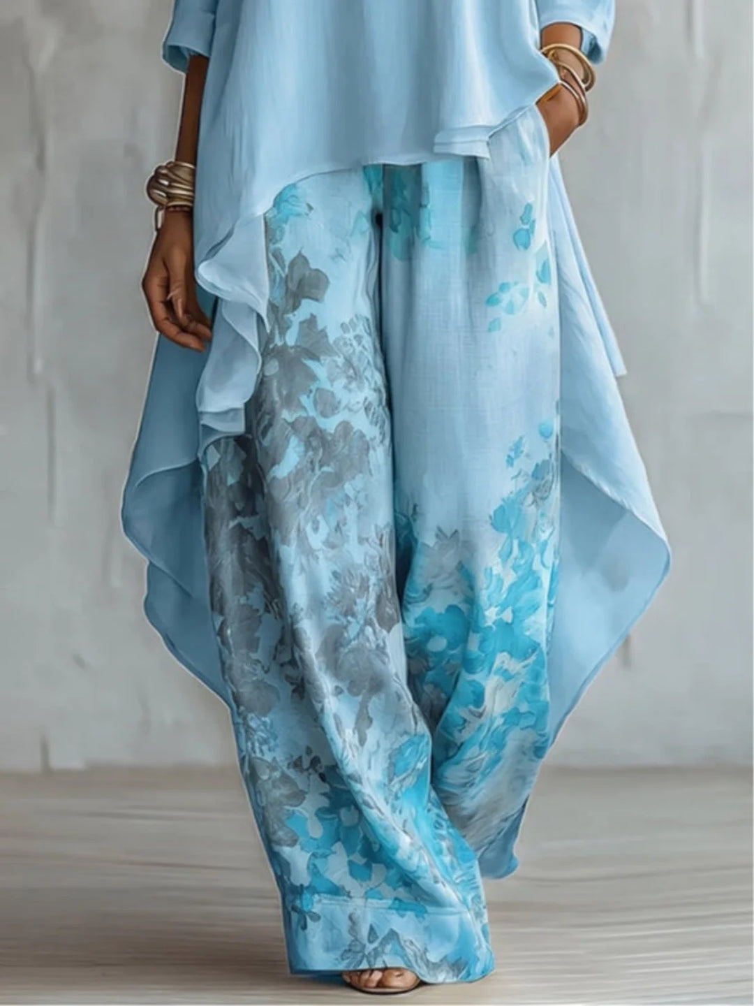 Ginevra | Asymmetrical Floral Fluid Set