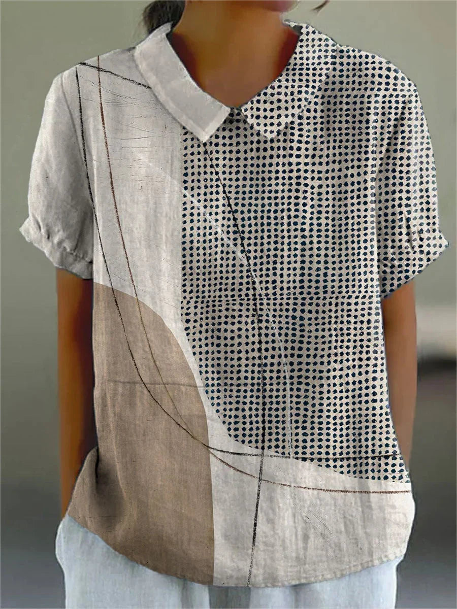 Chiara | Floral Blouse with Collar