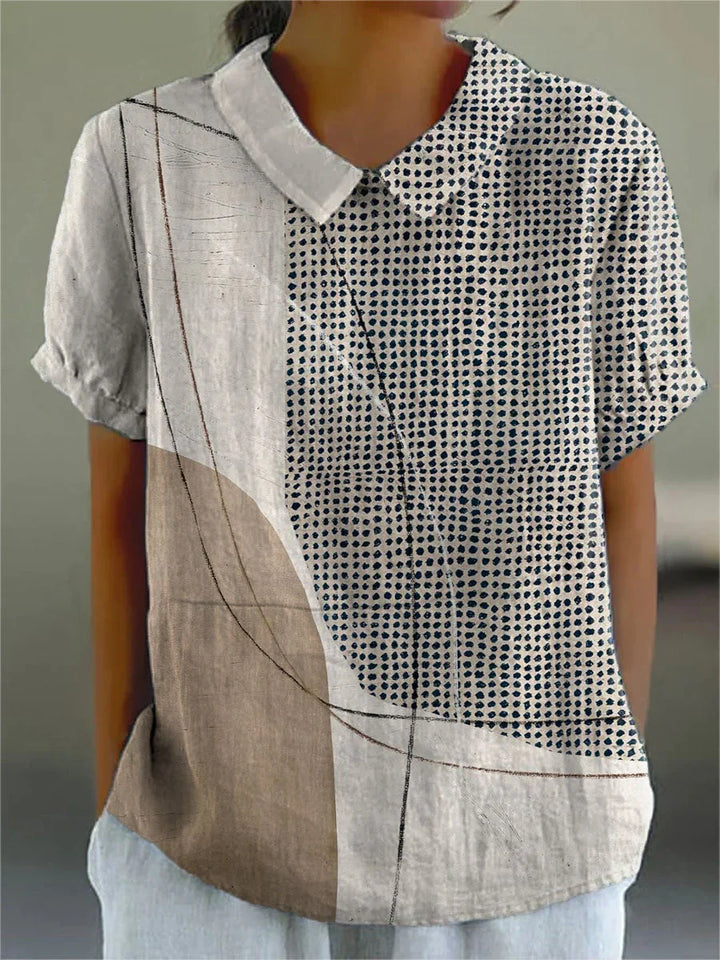 Chiara | Floral Blouse with Collar