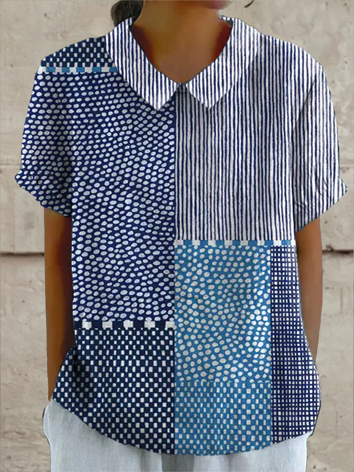 Chiara | Floral Blouse with Collar