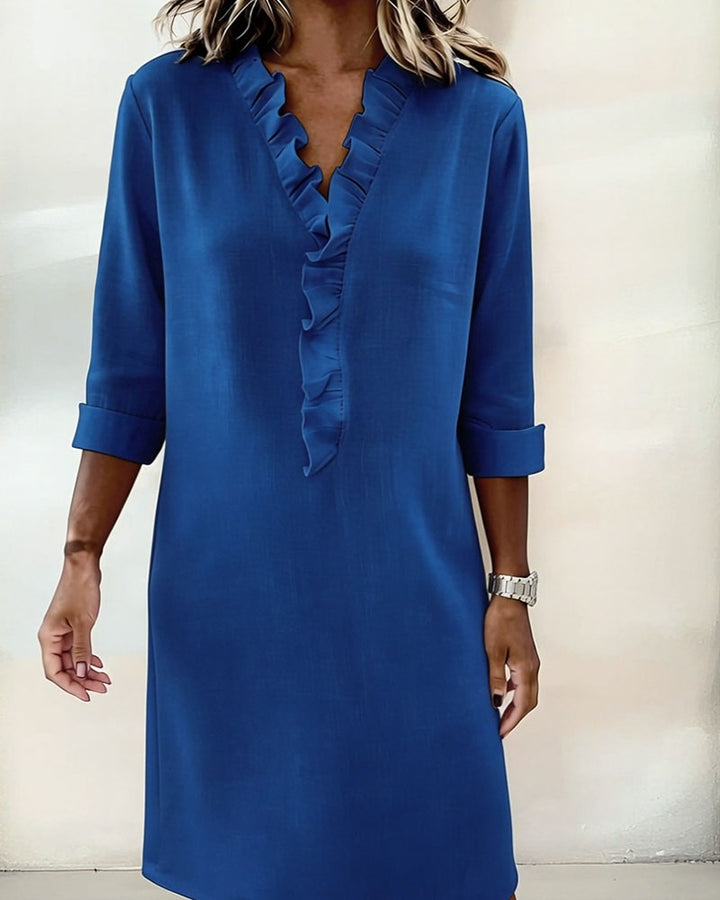 Alessia | Flared Dress with Ruffles