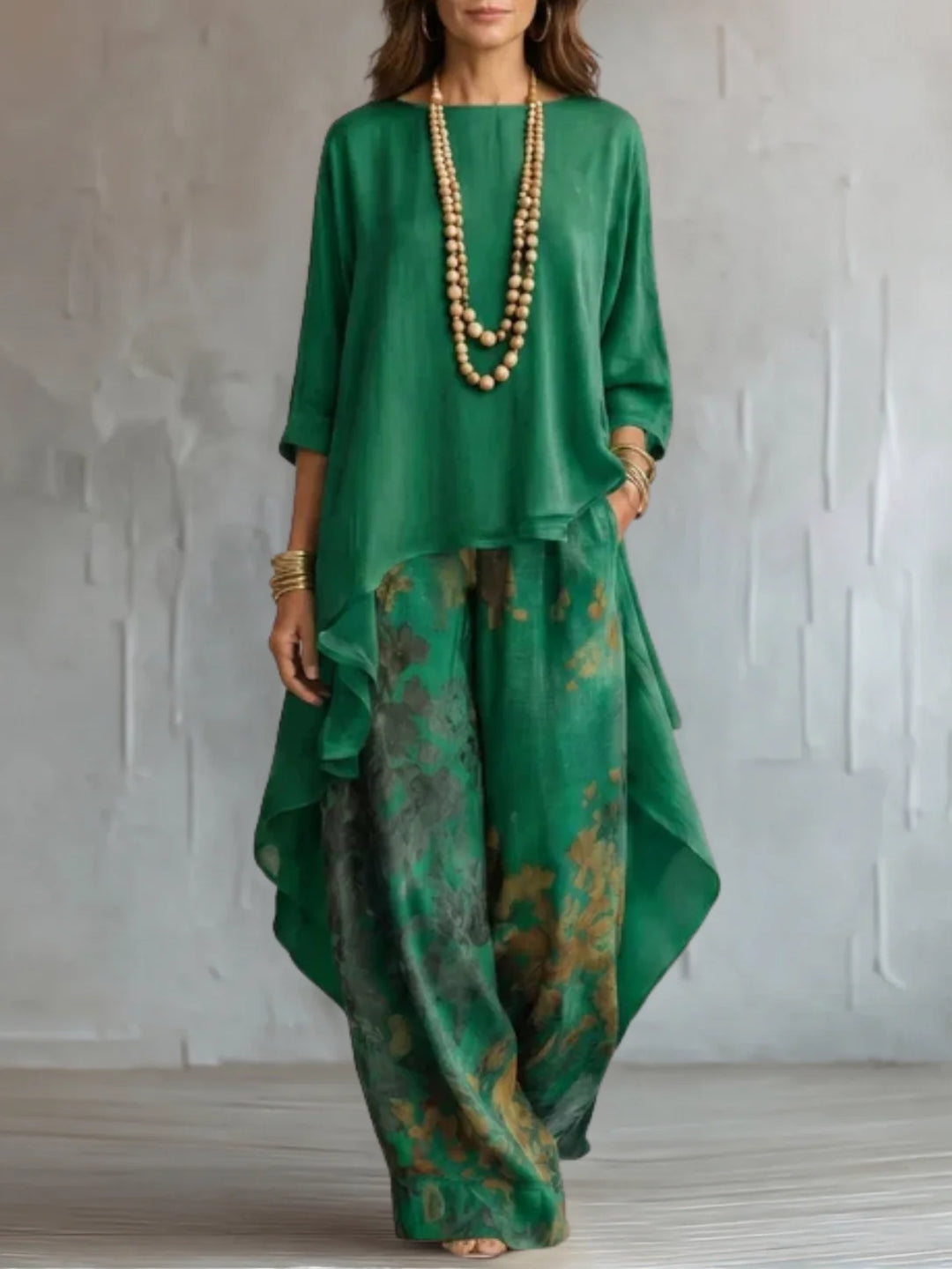 Ginevra | Asymmetrical Floral Fluid Set