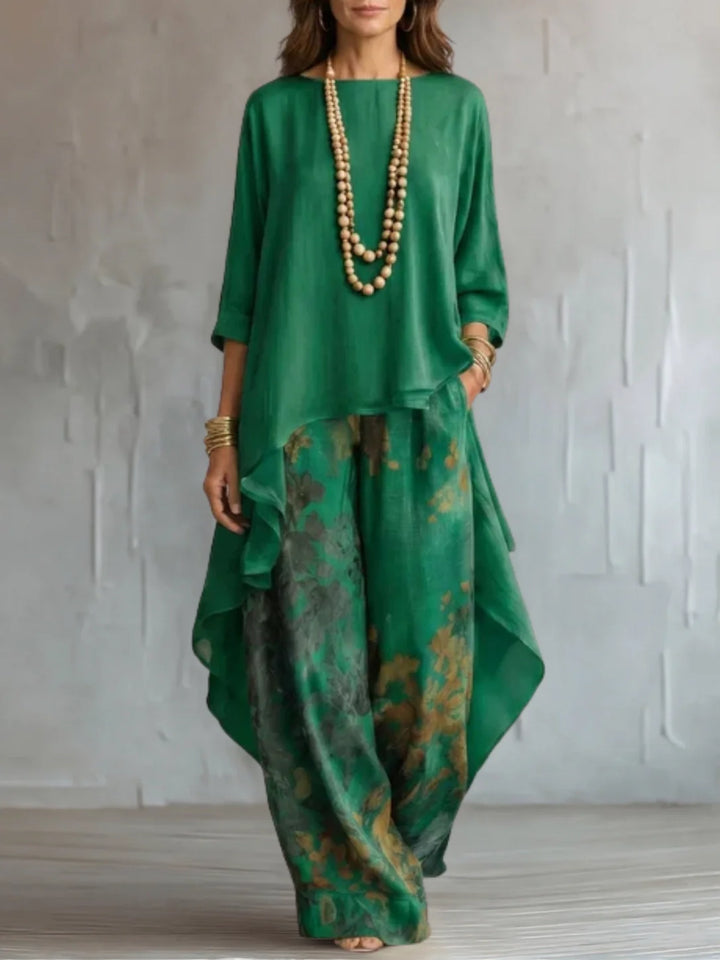 Ginevra | Asymmetrical Floral Fluid Set