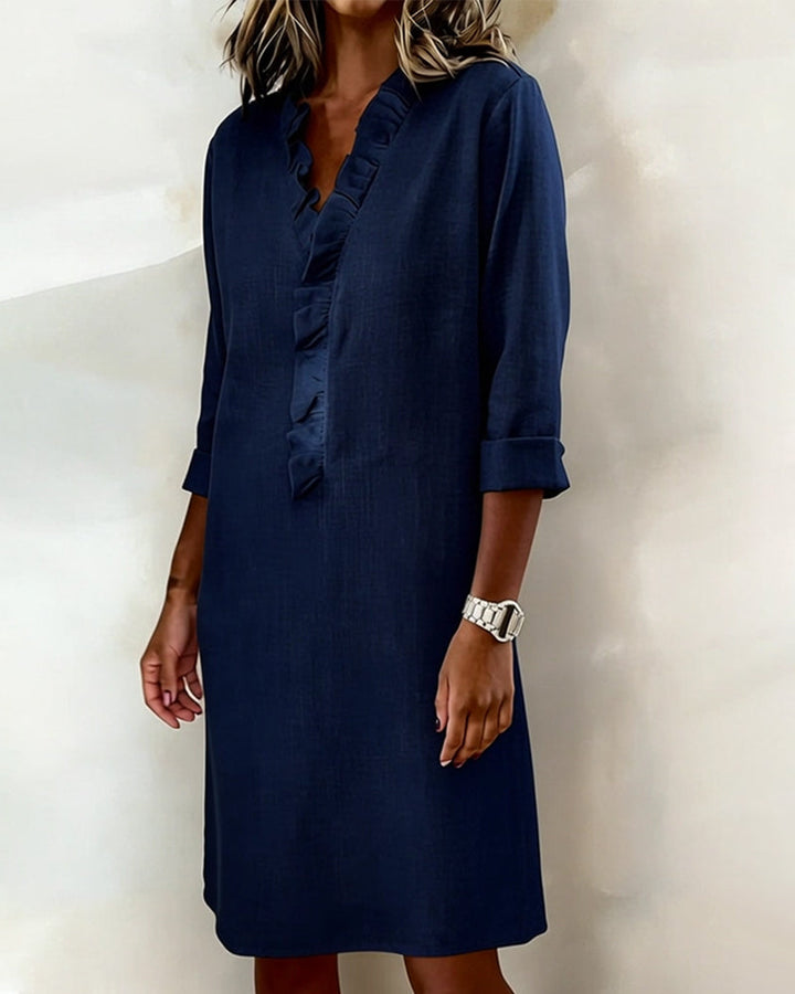 Alessia | Flared Dress with Ruffles
