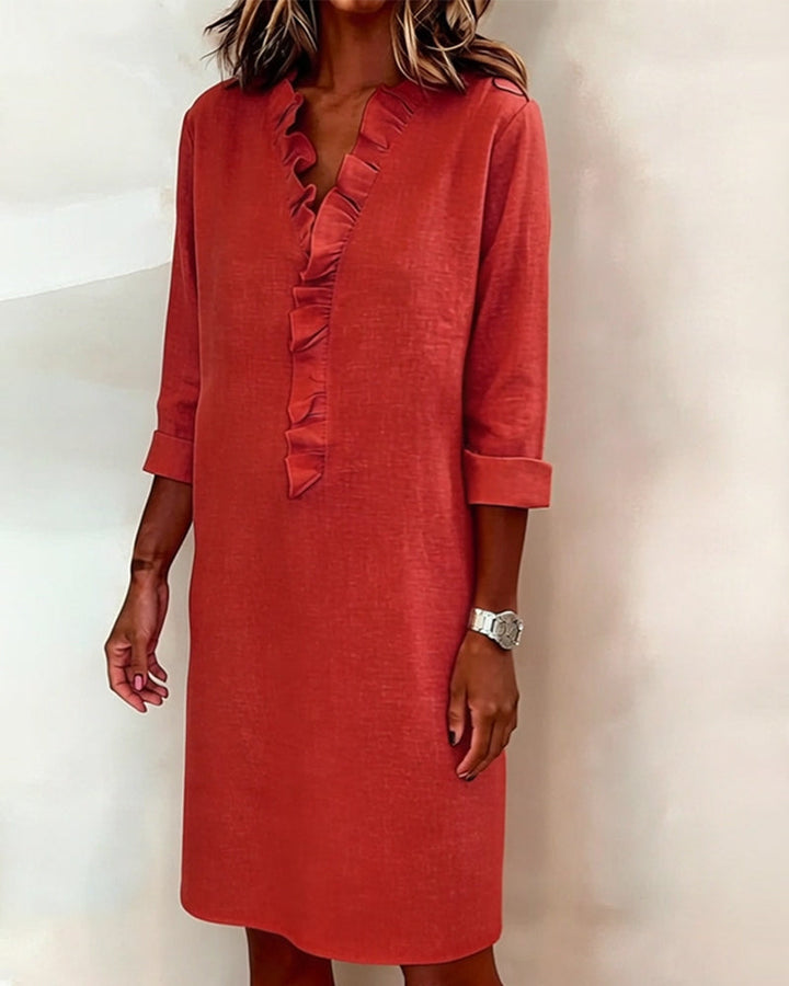 Alessia | Flared Dress with Ruffles