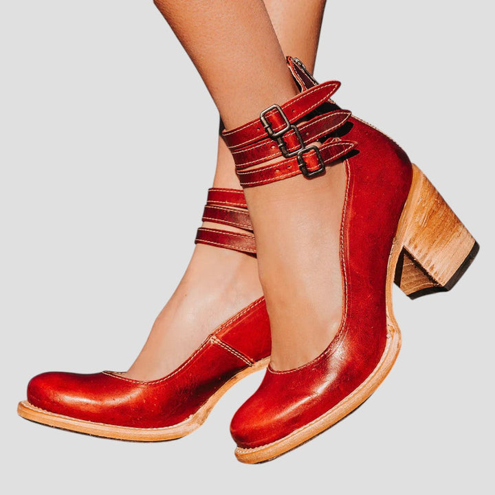 HARLOW | TRIPLE STRAP HEELS
