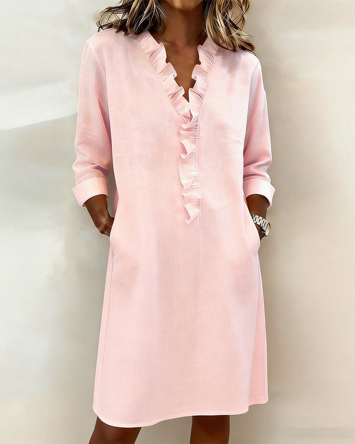 Alessia | Flared Dress with Ruffles
