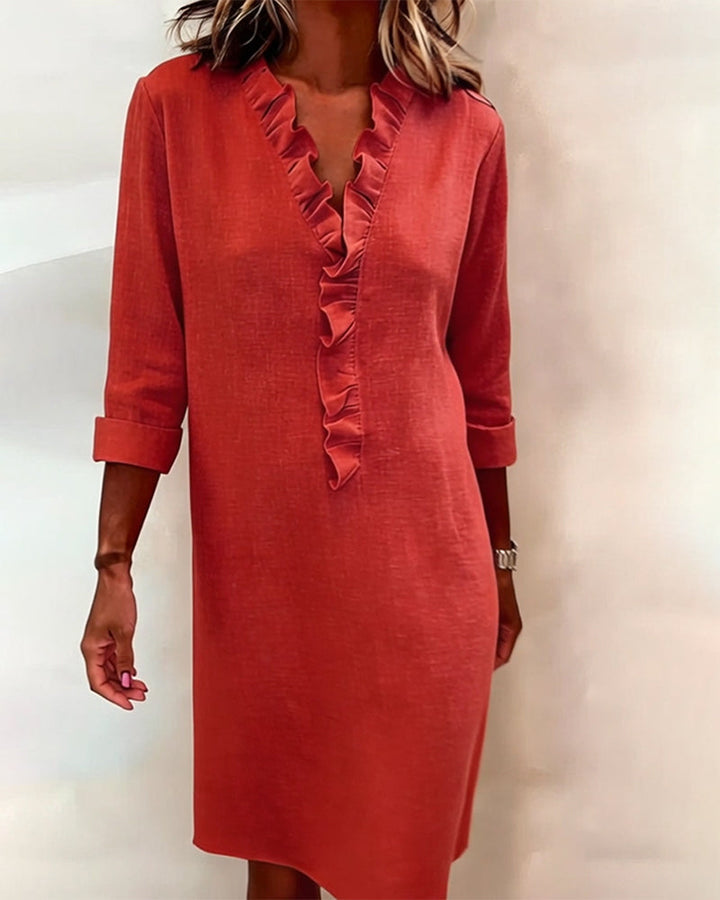 Alessia | Flared Dress with Ruffles
