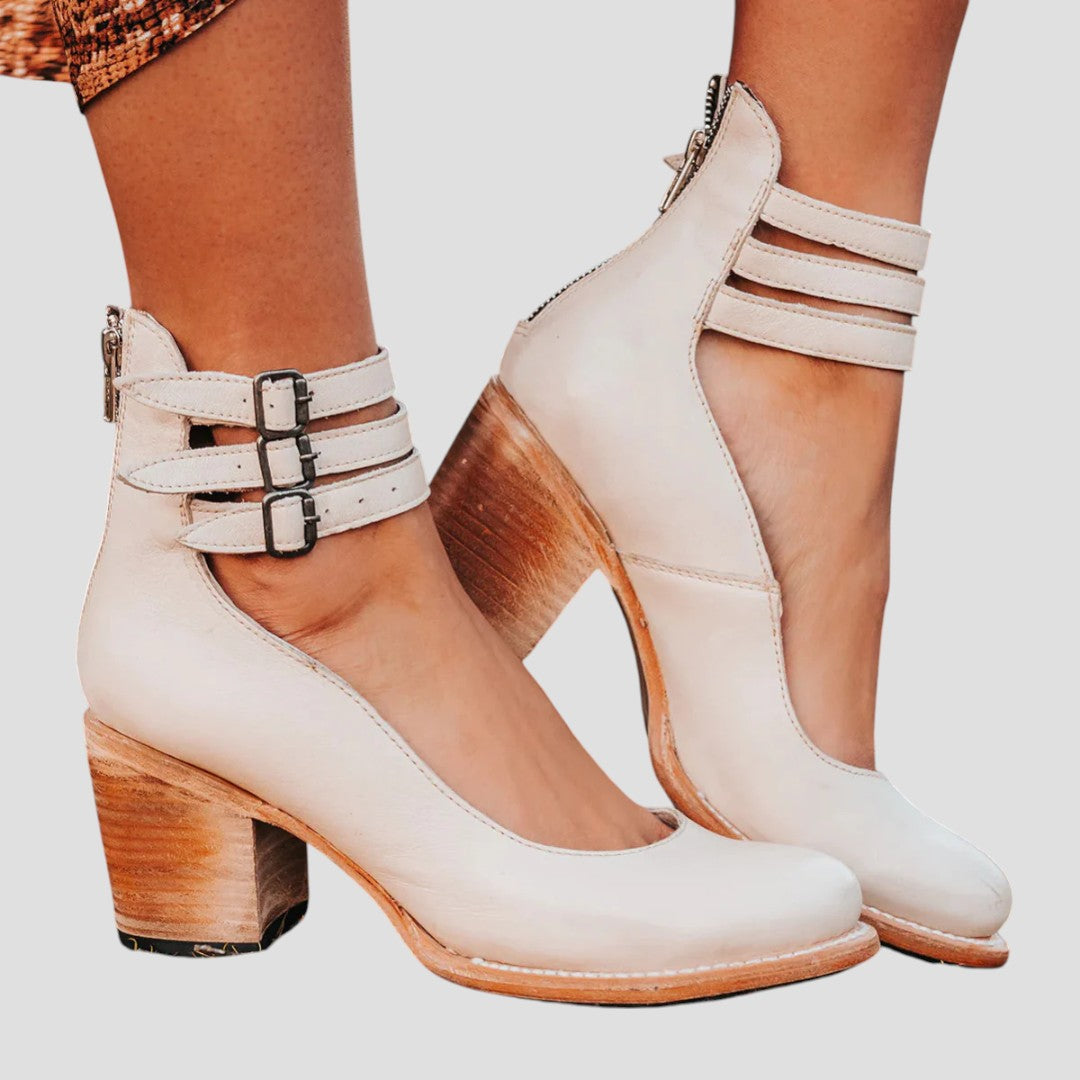 HARLOW | TRIPLE STRAP HEELS