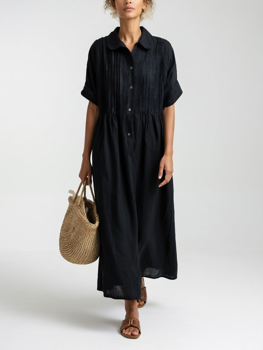 Aurora | Maxi Fluid Dress with Pockets