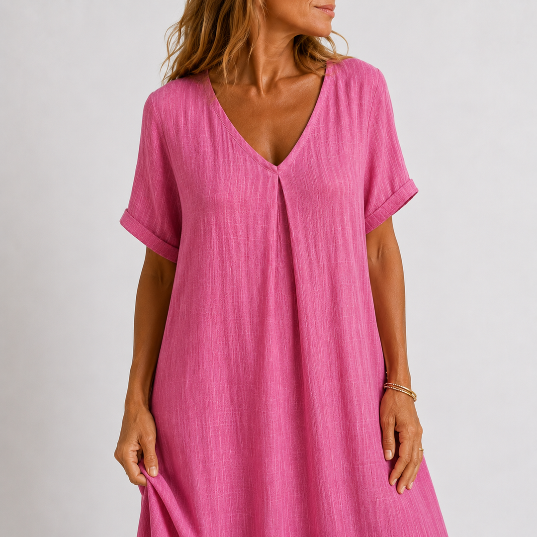 Violette | Long flowing linen dress