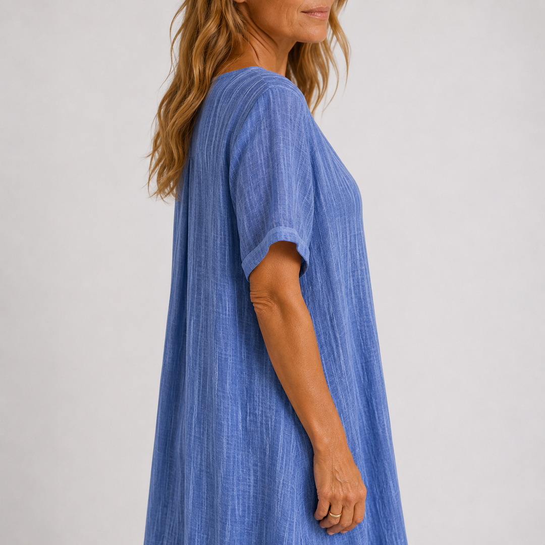Violette | Long flowing linen dress