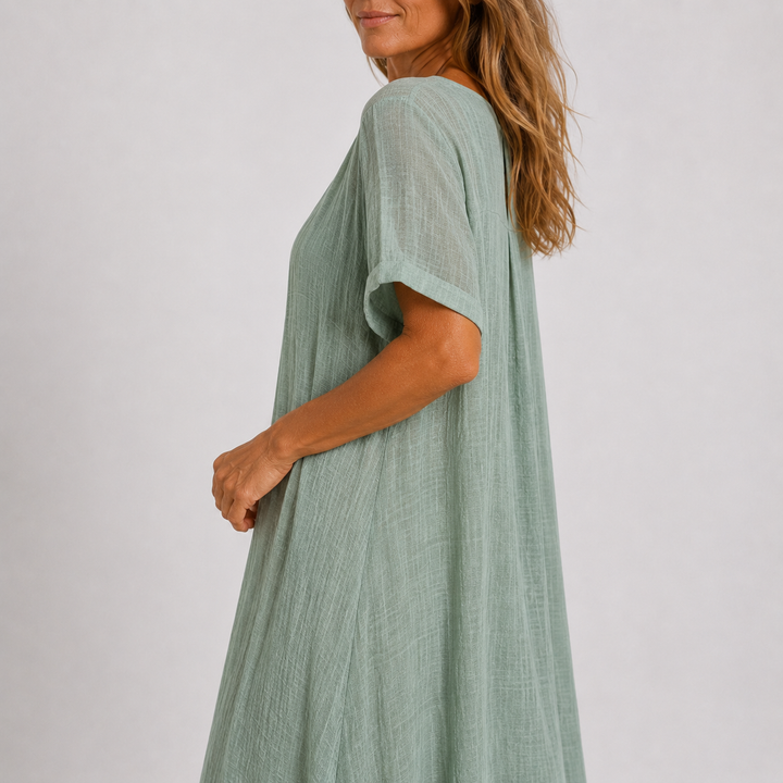 Violette | Long flowing linen dress