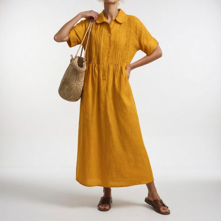 Aurora | Maxi Fluid Dress with Pockets