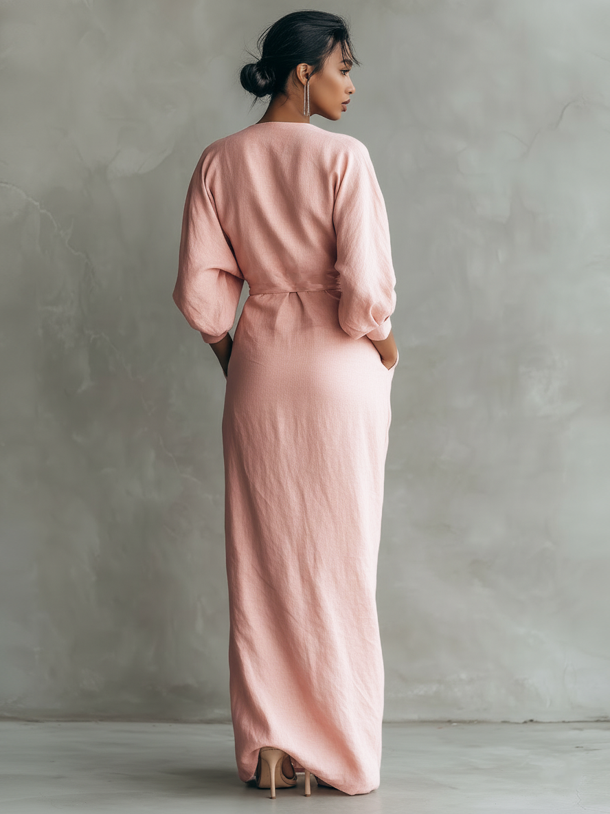 Isabella | Draped Maxi Wrap Dress