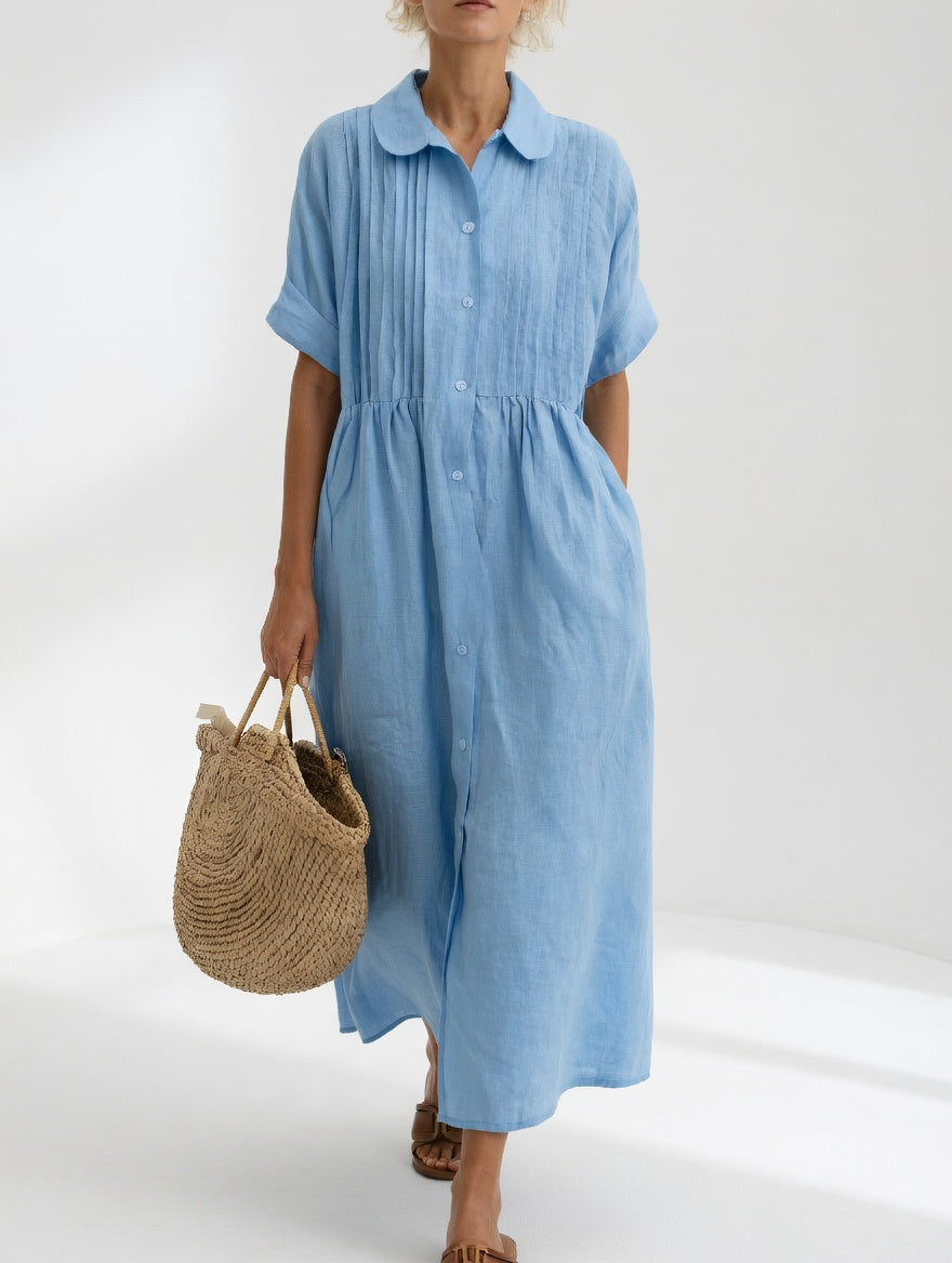 Aurora | Maxi Fluid Dress with Pockets