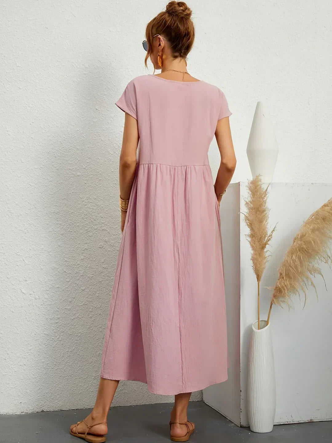 Livia | Maxi Flared Dress with Pockets