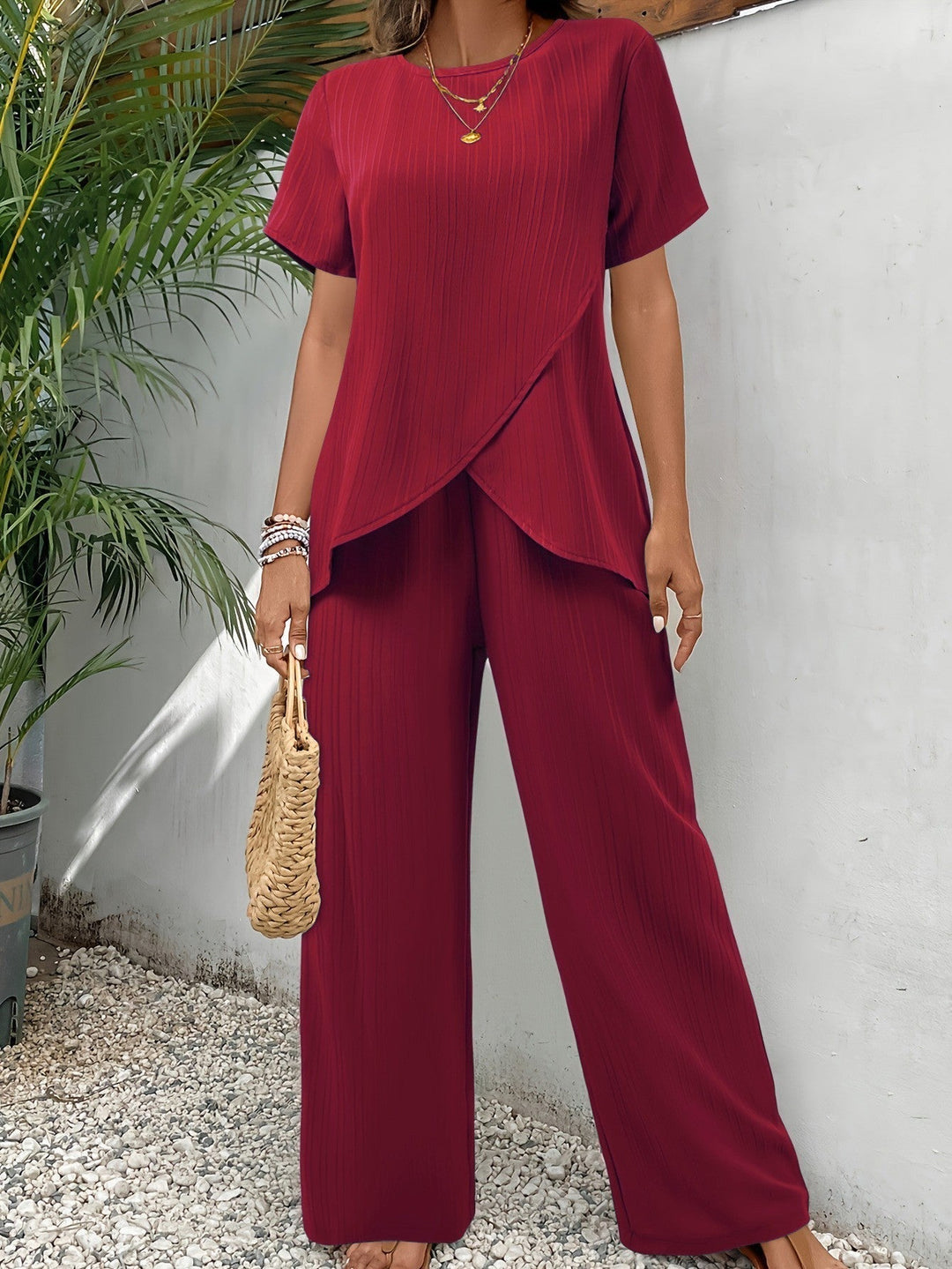 Eleonora | Complete Crossed Pleated Palazzo