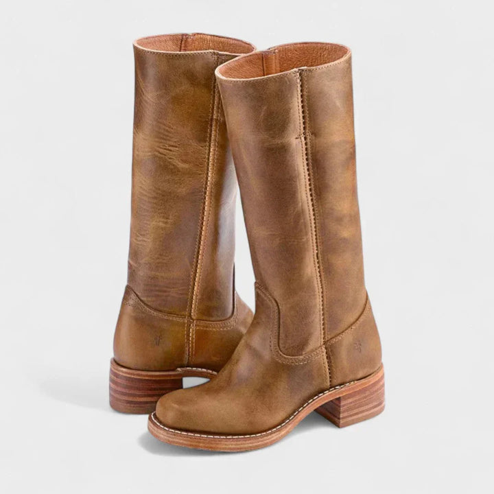 Rhonda | Leather Autumn Boots
