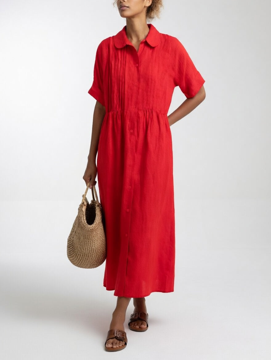 Aurora | Maxi Fluid Dress with Pockets