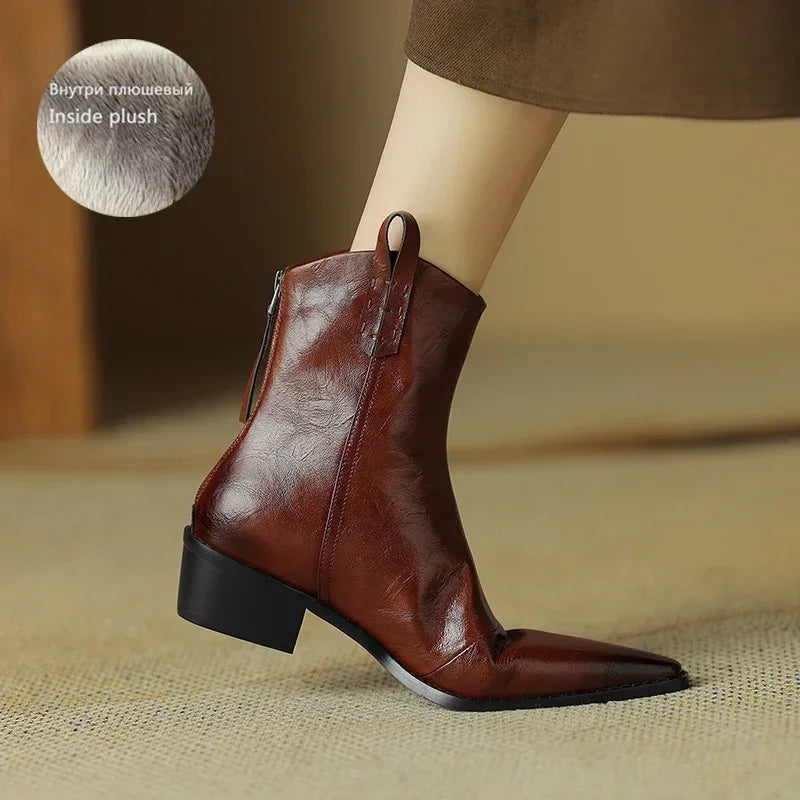 Rhonda | Low Heel Fall Western Boots
