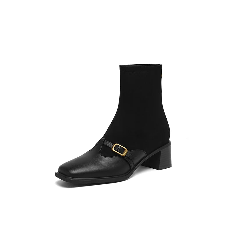 Barbara | Buckle Strap Ankle Boots