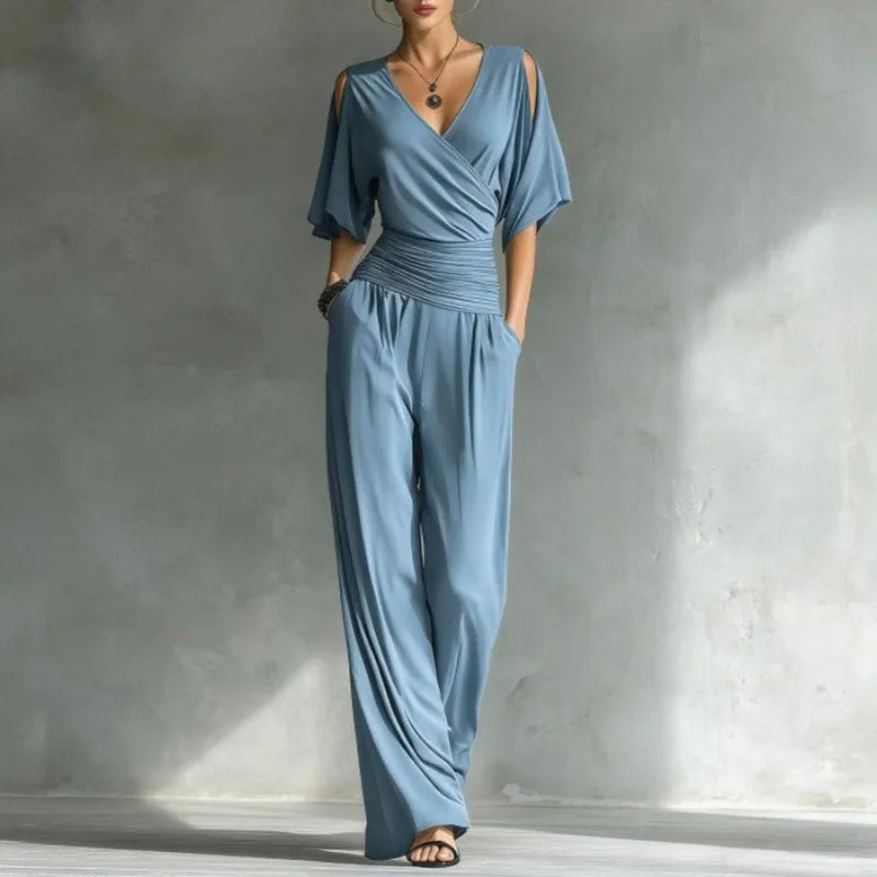 Adele | Long Fitted Waist Jumpsuit