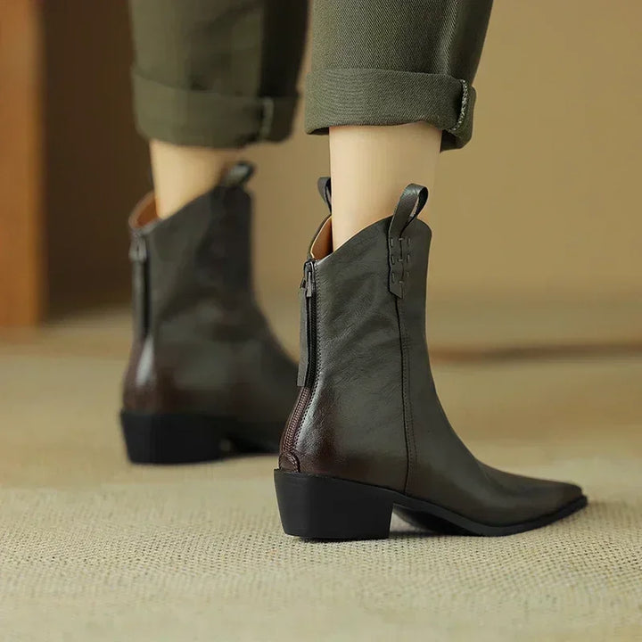 Rhonda | Low Heel Fall Western Boots