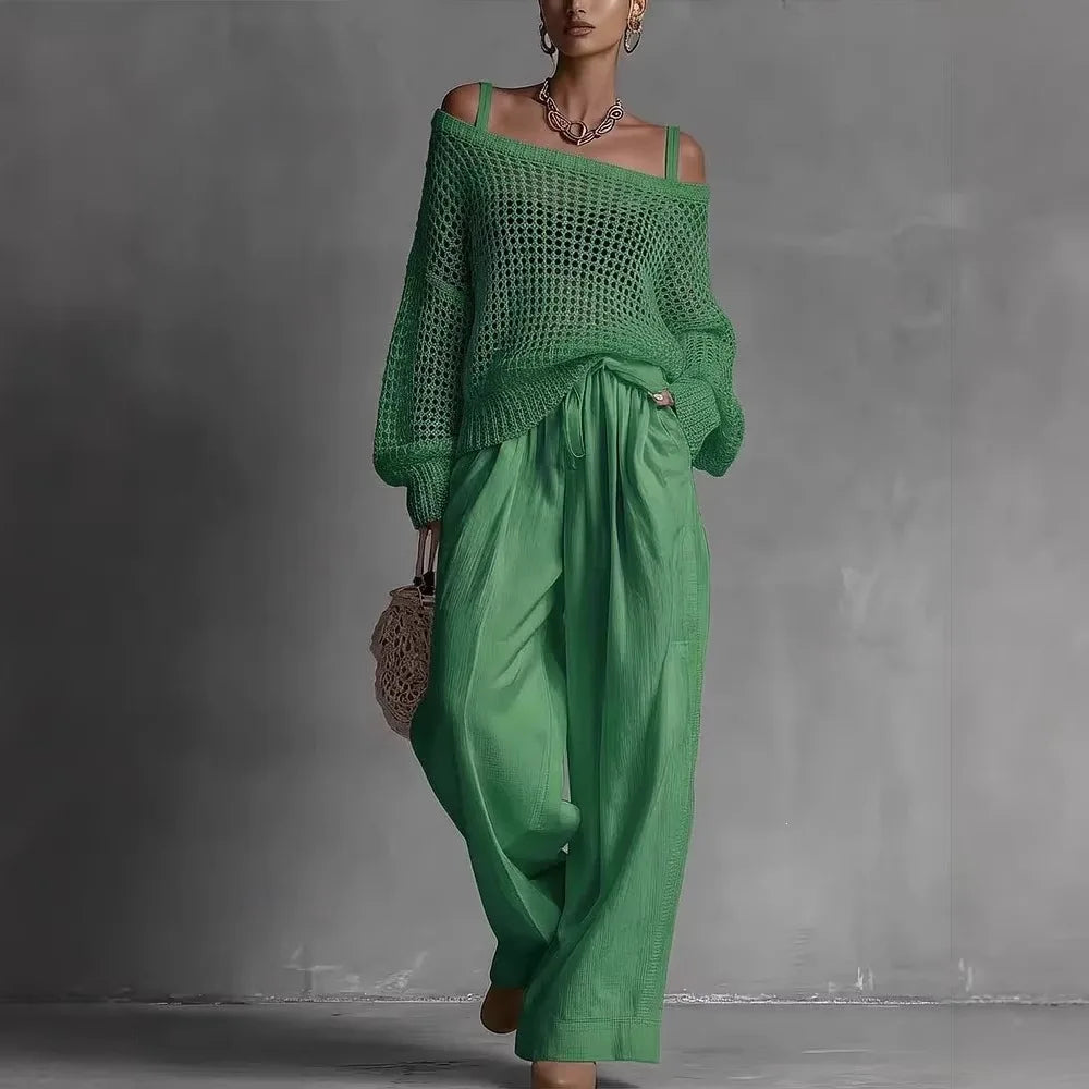 Bianca | Fluid Set with Exposed Shoulders