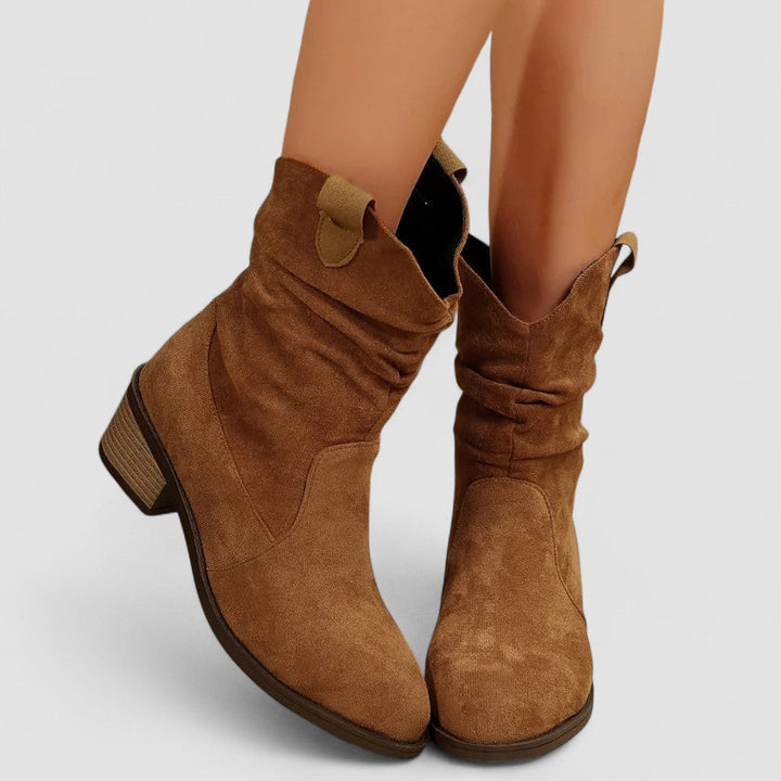 Rowan™ | Slouch Western Ankle Boots
