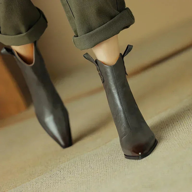 Rhonda | Low Heel Fall Western Boots