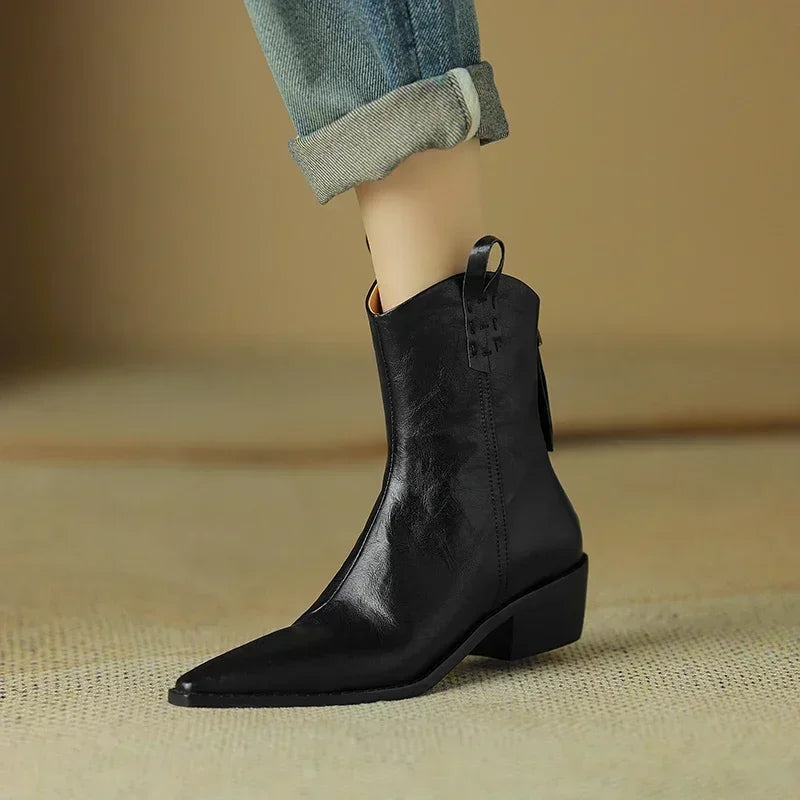 Rhonda | Low Heel Fall Western Boots