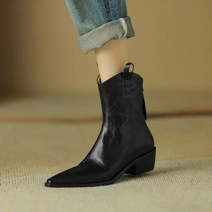 Rhonda | Low Heel Fall Western Boots
