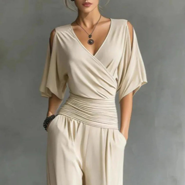 Adele | Long Fitted Waist Jumpsuit